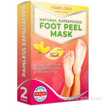 Masque à pied exfoliant testé dermatologiquement